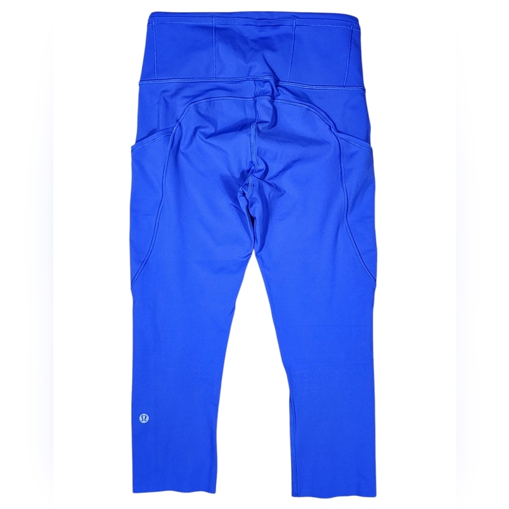 Lululemon Fast & Free HR Crop 19" Cerulean Womens Legging 4 - Picture 4 of 11